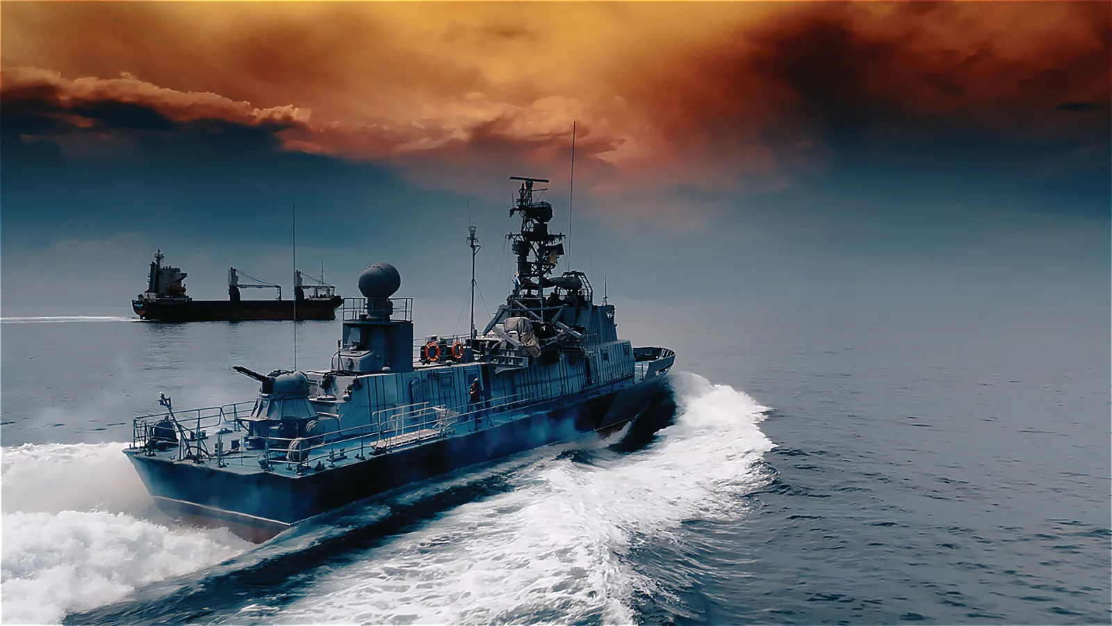 Прикордонний сторожовий корабель проєкту 205П виходить у море для супроводу суховантажів із портів України